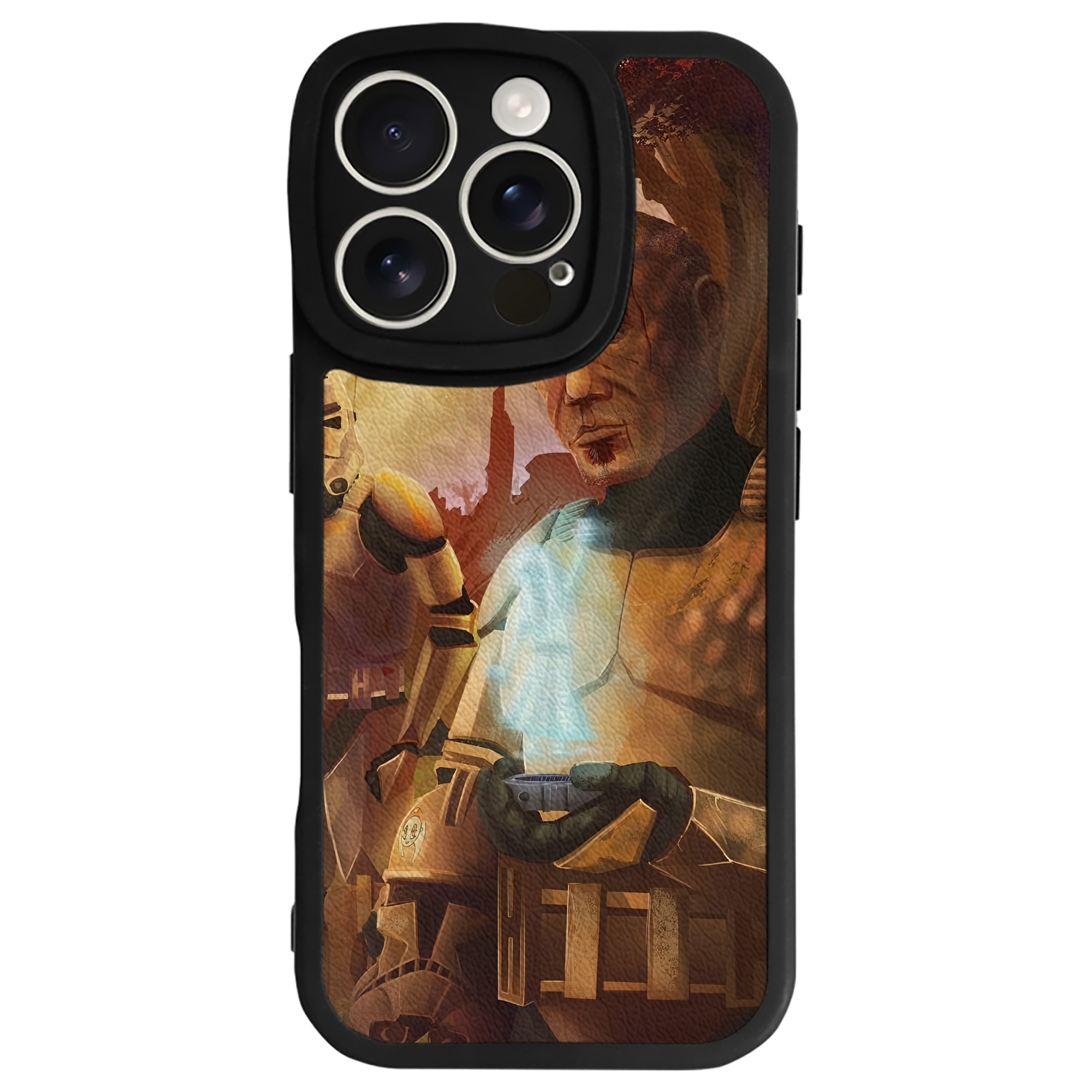 （画像用） スター・ウォーズ Star Wars 【iPhone 16シリーズ対応】シリコンスマホケース（レザー調） 材質：シリコン
